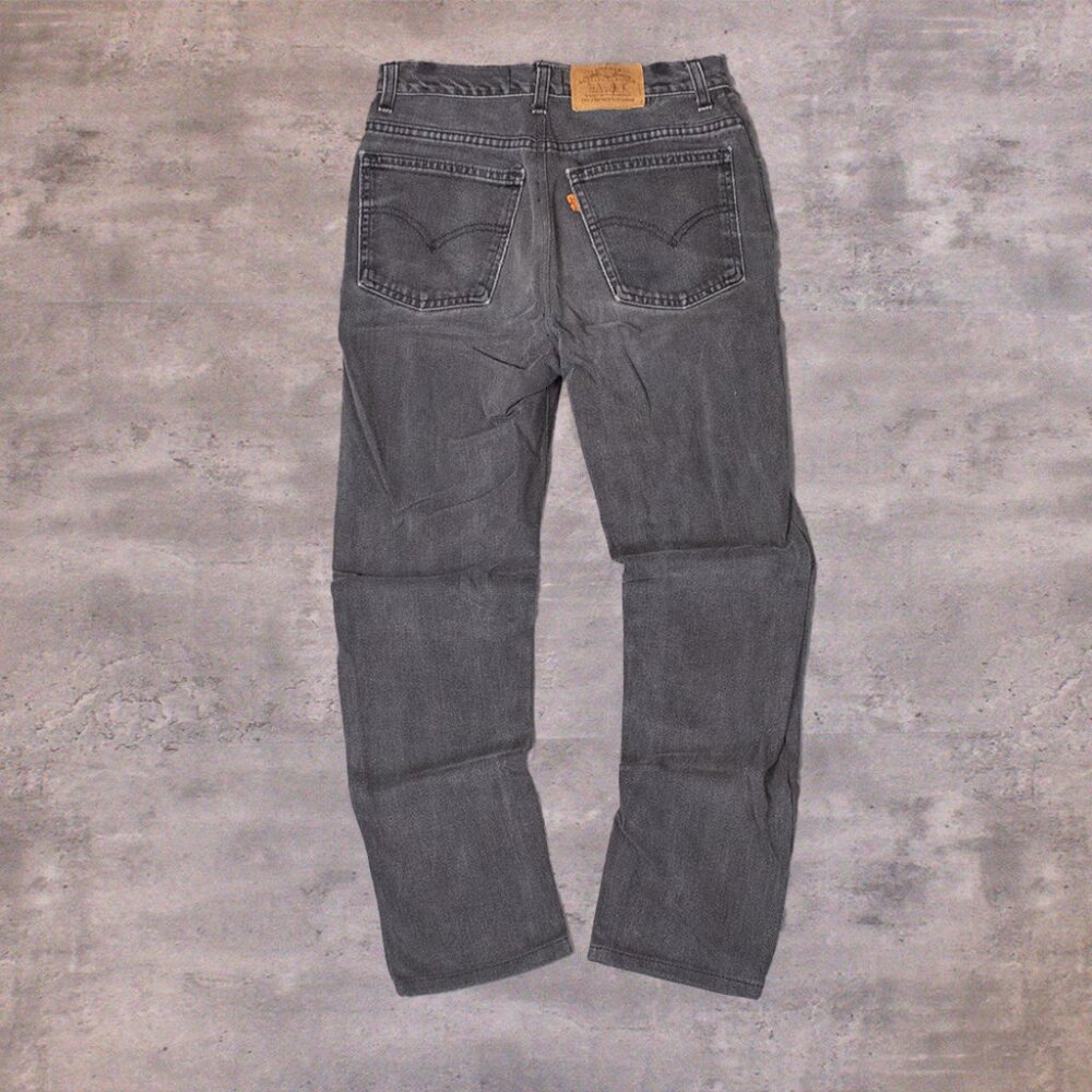 Vintage VTG 1990s Levis 619 Orange Tab Skinny Hedi Slimane Dior Style Faded Pant